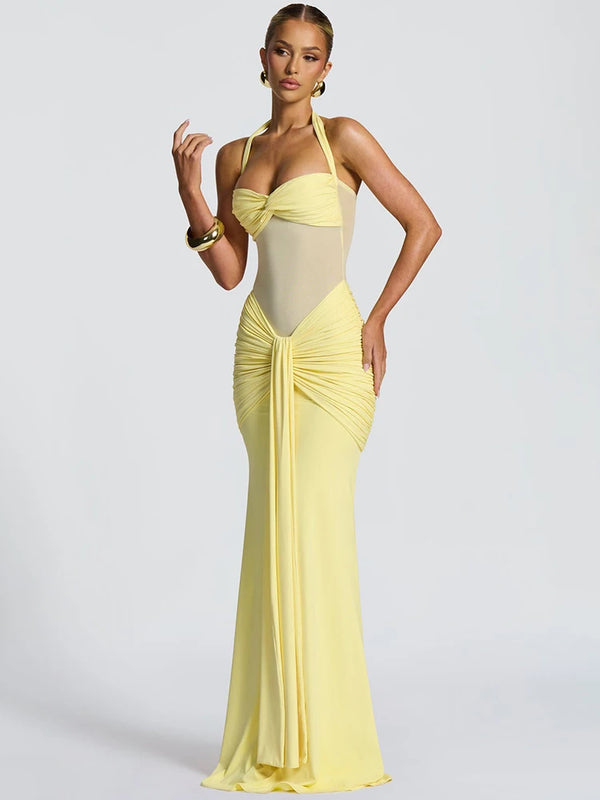 Halter Backless Sexy Maxi Dress